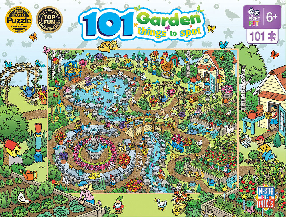 Masterpieces Puzzle 101 Things to Spot in the Garden Puzzle 101 pieces