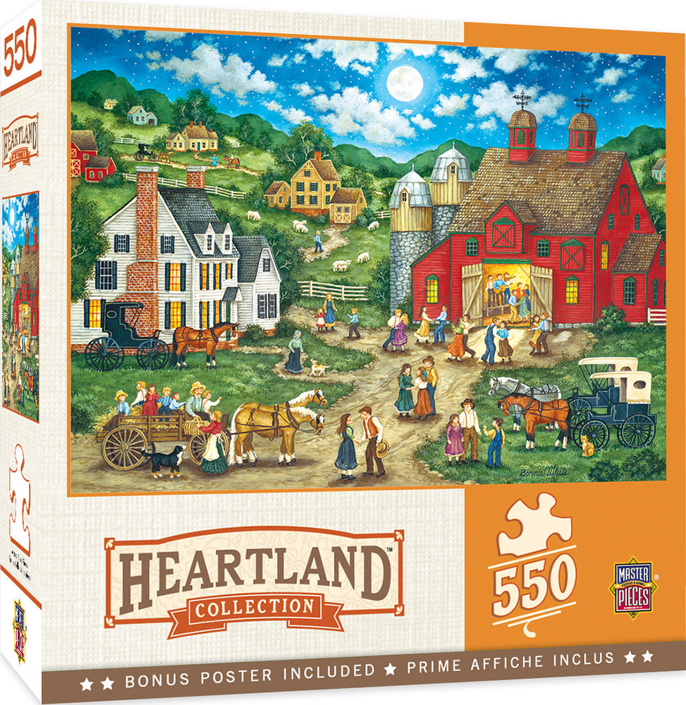 Masterpieces Puzzle Heartland Collection Friday Night Hoe Down Puzzle 550 pieces