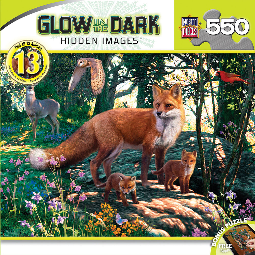 Masterpieces Puzzle Hidden Image Glow The Woodlands Puzzle 550 pieces