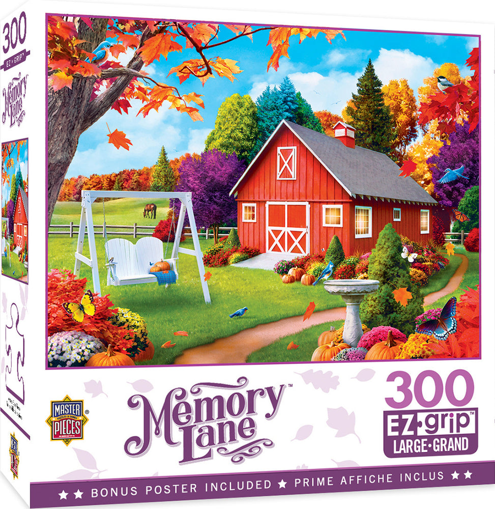 Masterpieces Puzzle Memory Lane Harvest Breeze Ez Grip Puzzle 300 pieces