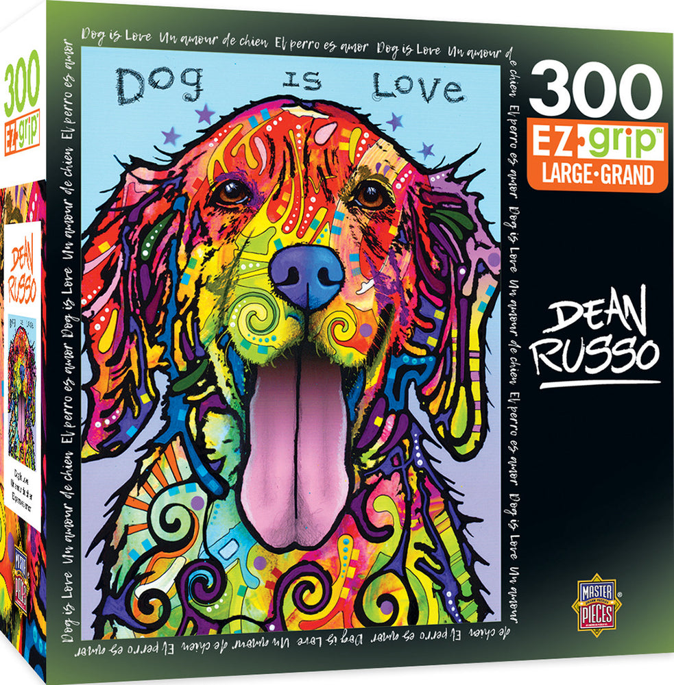 Masterpieces Puzzle Dean Russo Dog is Love Ez Grip Puzzle 300 pieces