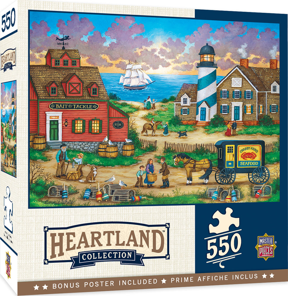 Masterpieces Puzzle Heartland Collection The Days End Puzzle 550 pieces