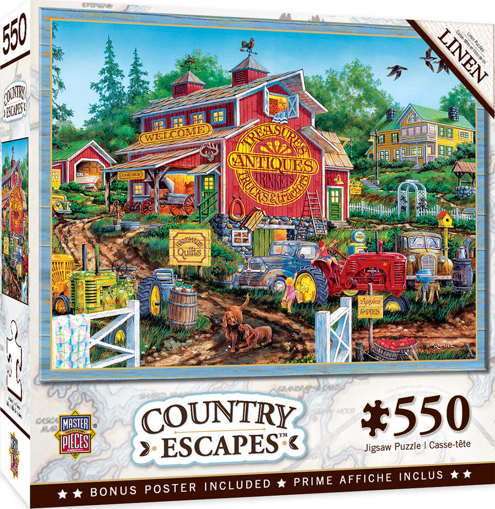 Masterpieces Puzzle Country Escapes Antique Barn Puzzle 550 pieces