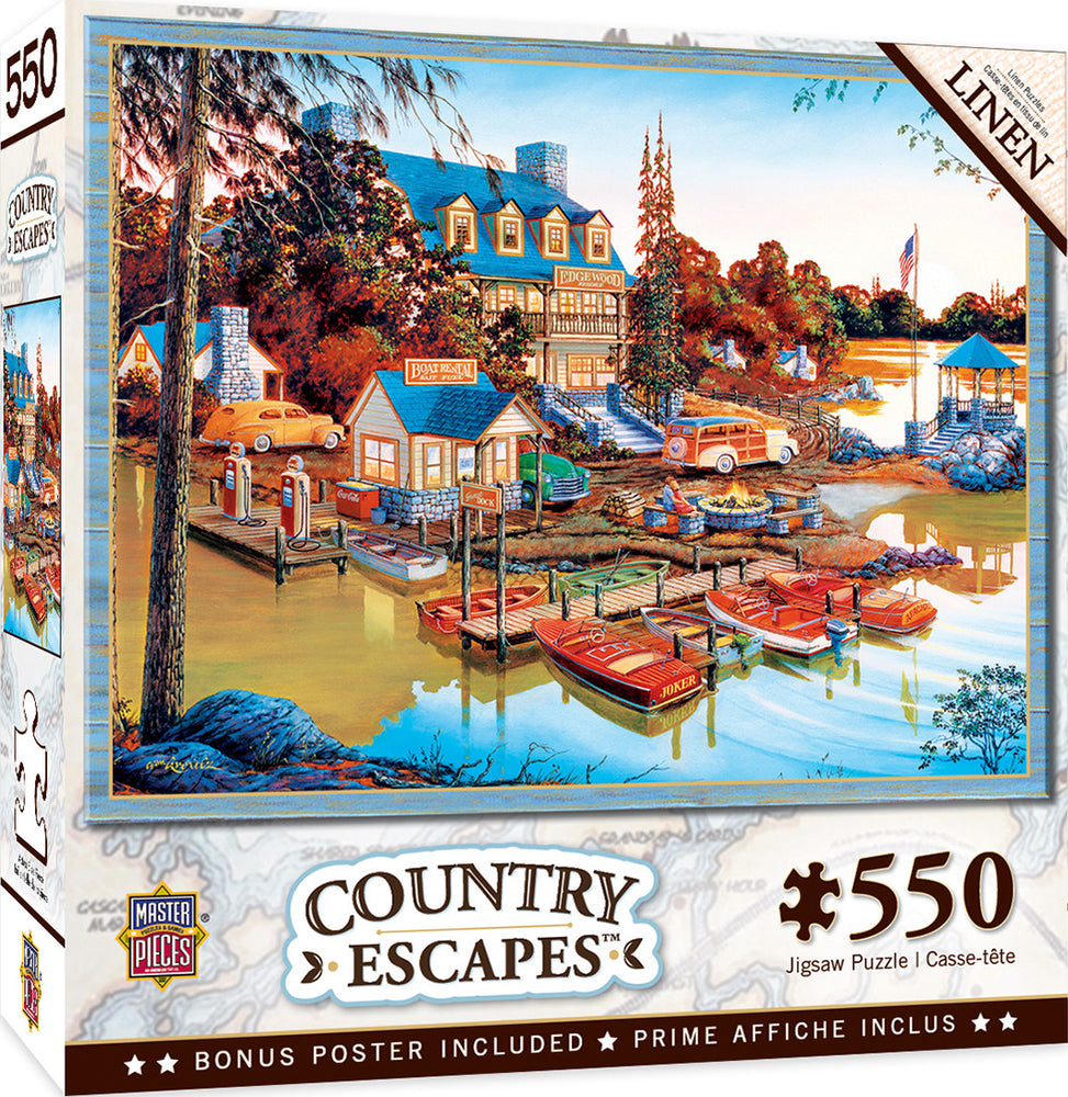 Masterpieces Puzzle Country Escapes Peaceful Easy Evening Puzzle 550 pieces