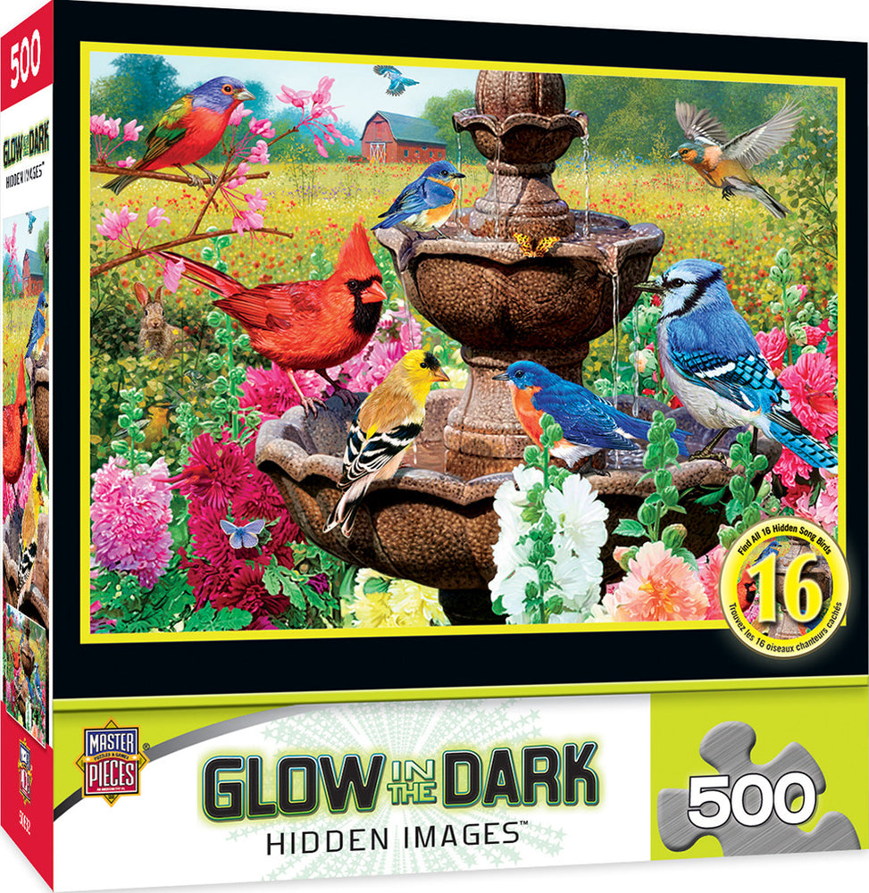 Masterpieces Puzzle Hidden Image Glow Garden of Song Puzzle 500 pieces