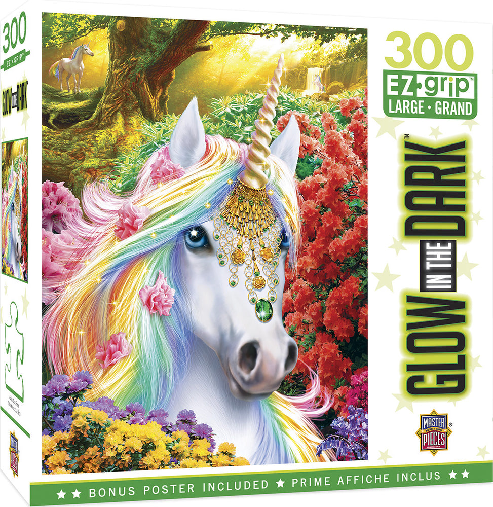 Masterpieces Puzzle Glow in the Dark Her Majesty's Jewels Ez Grip Puzzle 300 pieces