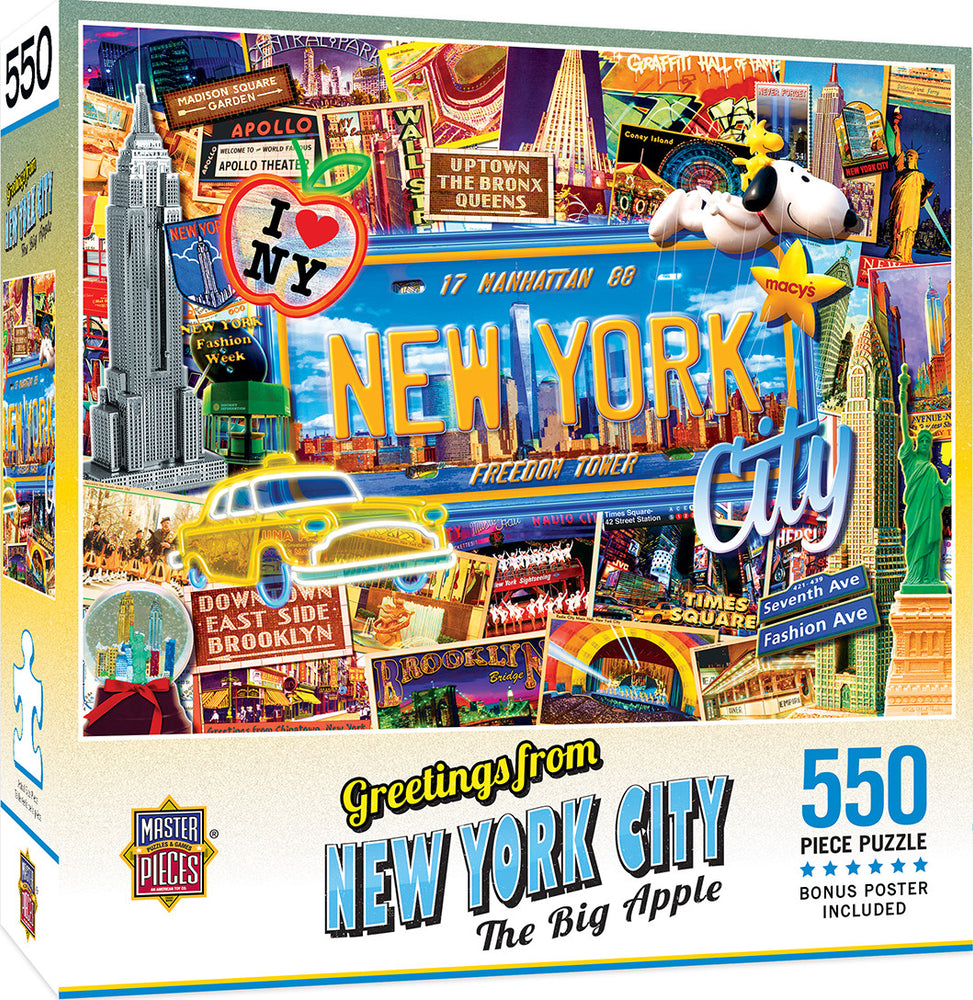 Masterpieces Puzzle Greetings from New York  Puzzle 550 pieces
