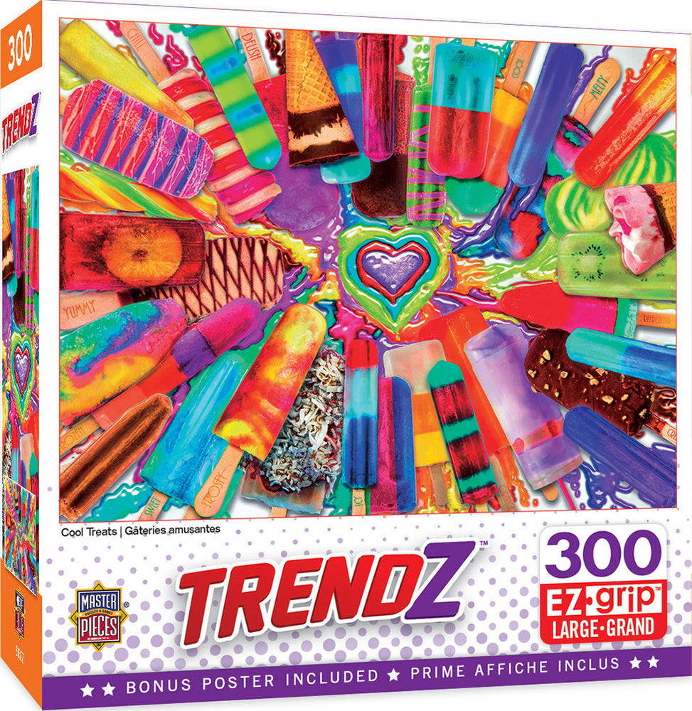 Masterpieces Puzzle EZ Grip Trendz Cool Treats Puzzle 300 pieces