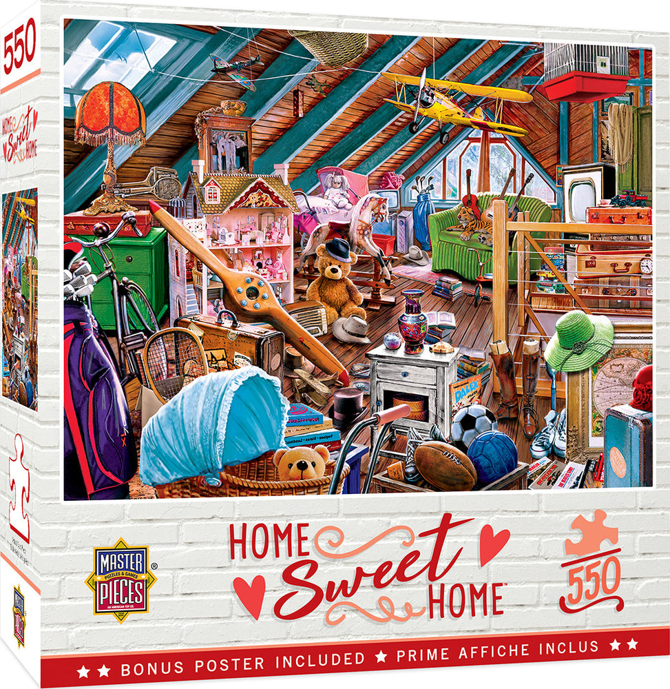 Masterpieces Puzzle Home Sweet Home Attic Secrets Puzzle 550 pieces