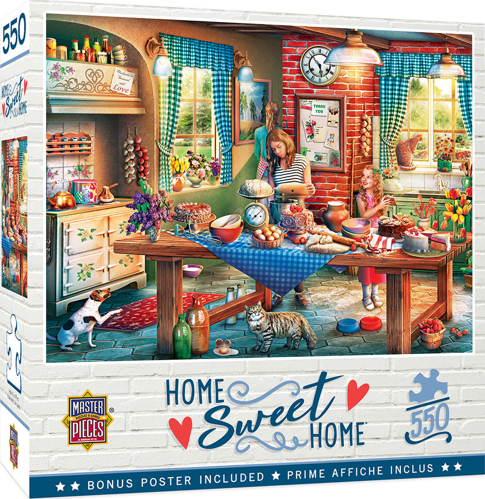 Masterpieces Puzzle Home Sweet Home Baking Bread Puzzle 550 pieces