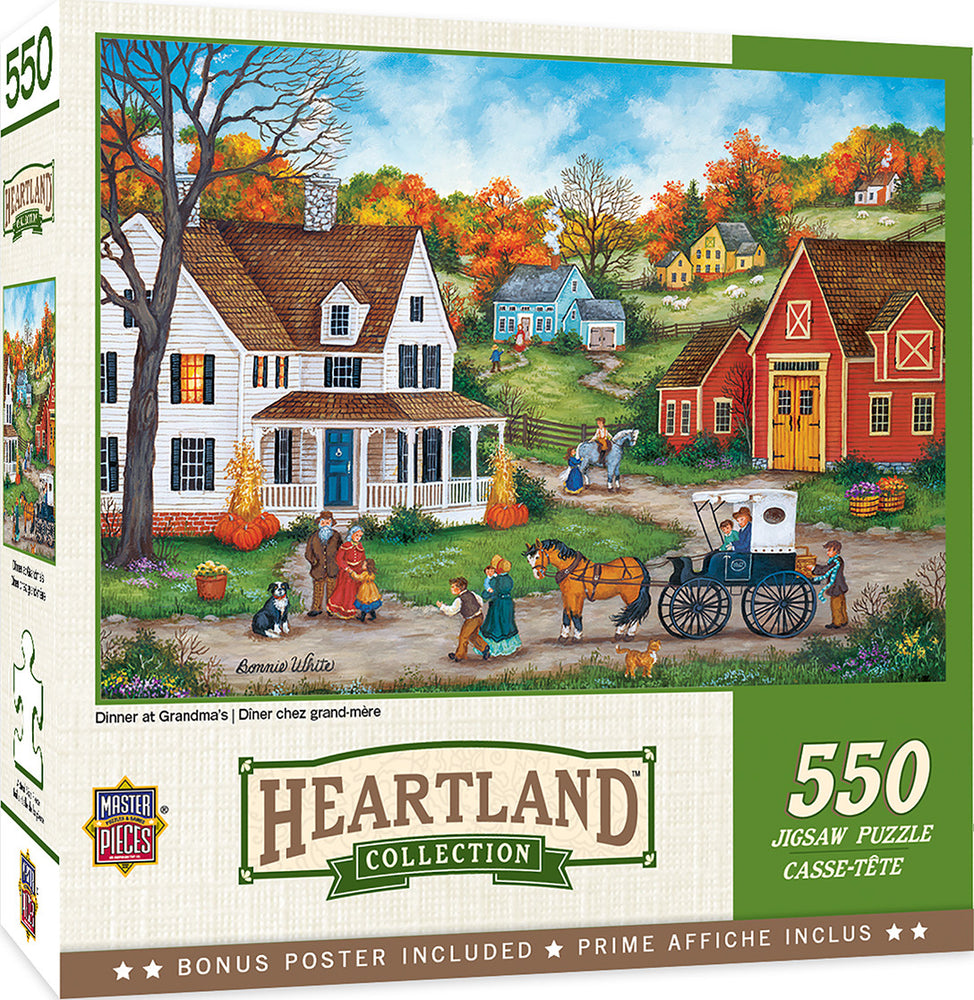 Masterpieces Puzzle Heartland Dinner at Grandmas Puzzle 550 pieces