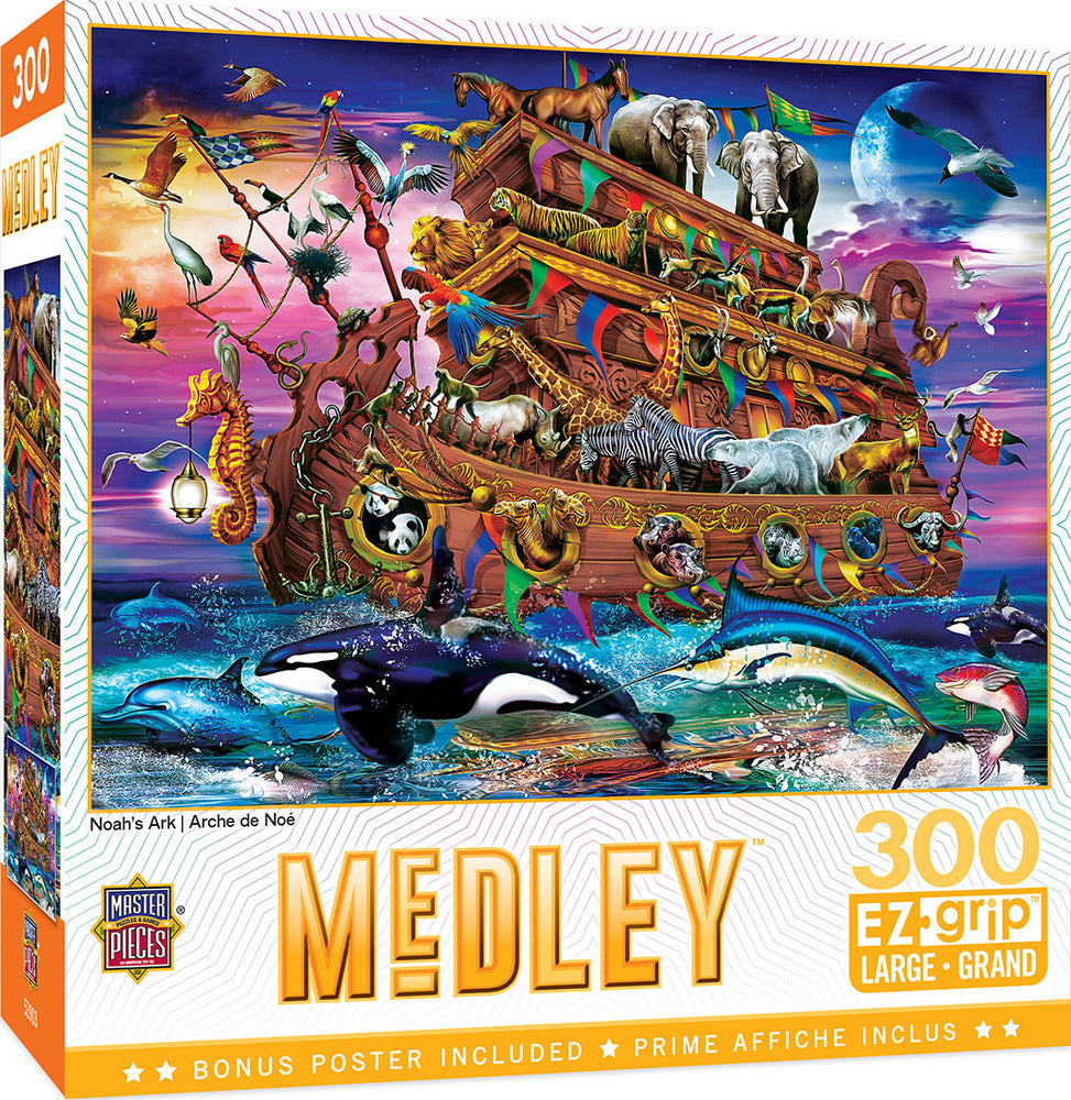 Masterpieces Puzzle EZ Grip Medley Noahs Arc Puzzle 300 pieces
