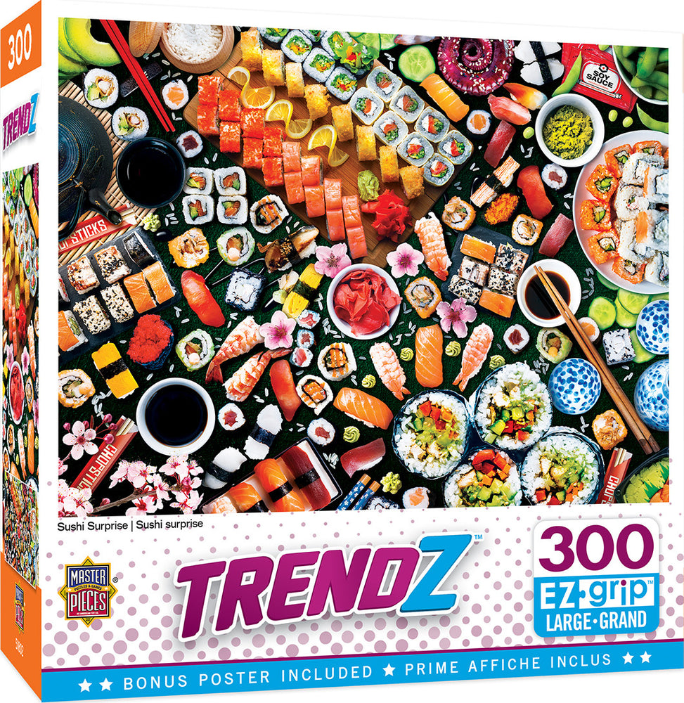 Masterpieces Puzzle EZ Grip Trendz Sushi Surprise Puzzle 300 pieces