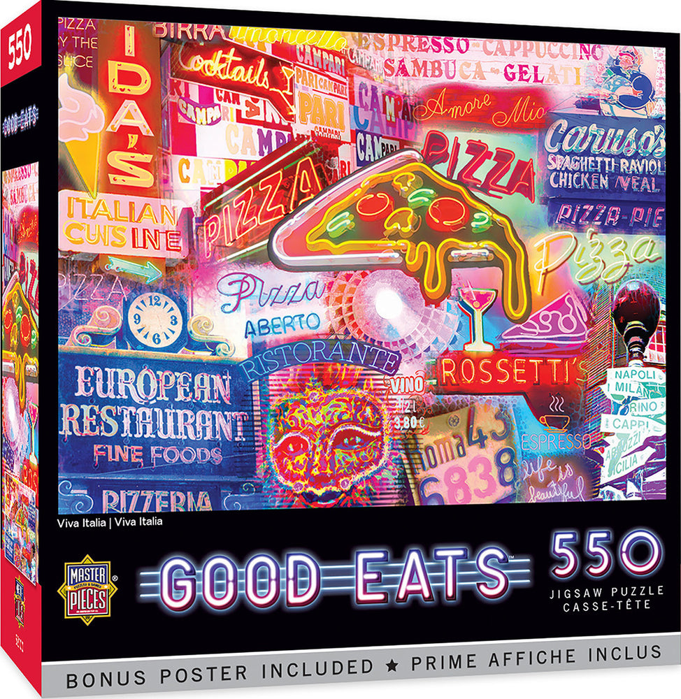 Masterpieces Puzzle Good Eats Viva Italia Puzzle 550 pieces