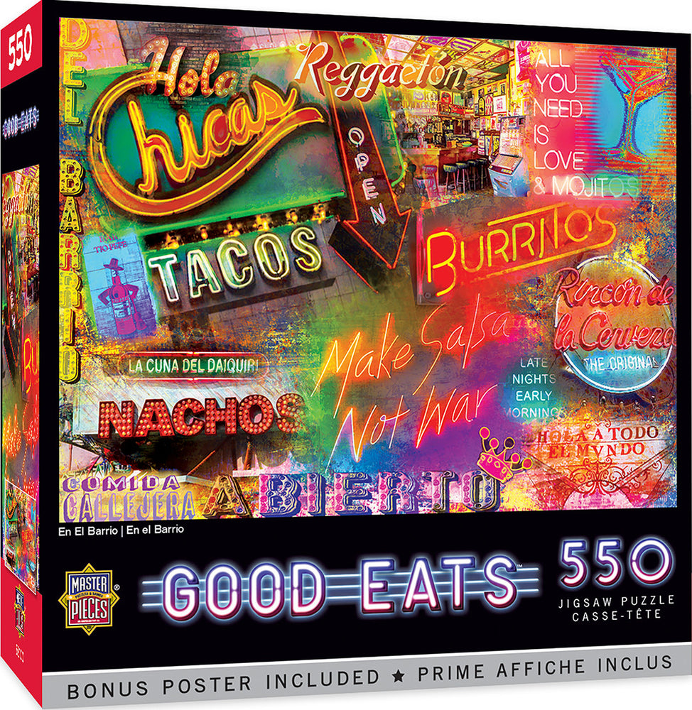 Masterpieces Puzzle Good Eats En el Barrio Puzzle 550 pieces
