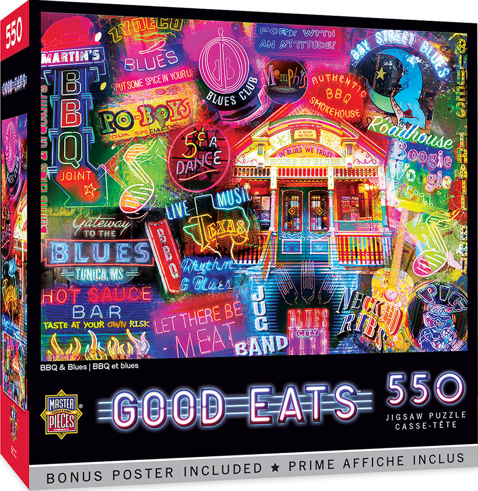 Masterpieces Puzzle Good Eats BBQ & Blues Puzzle 550 pieces