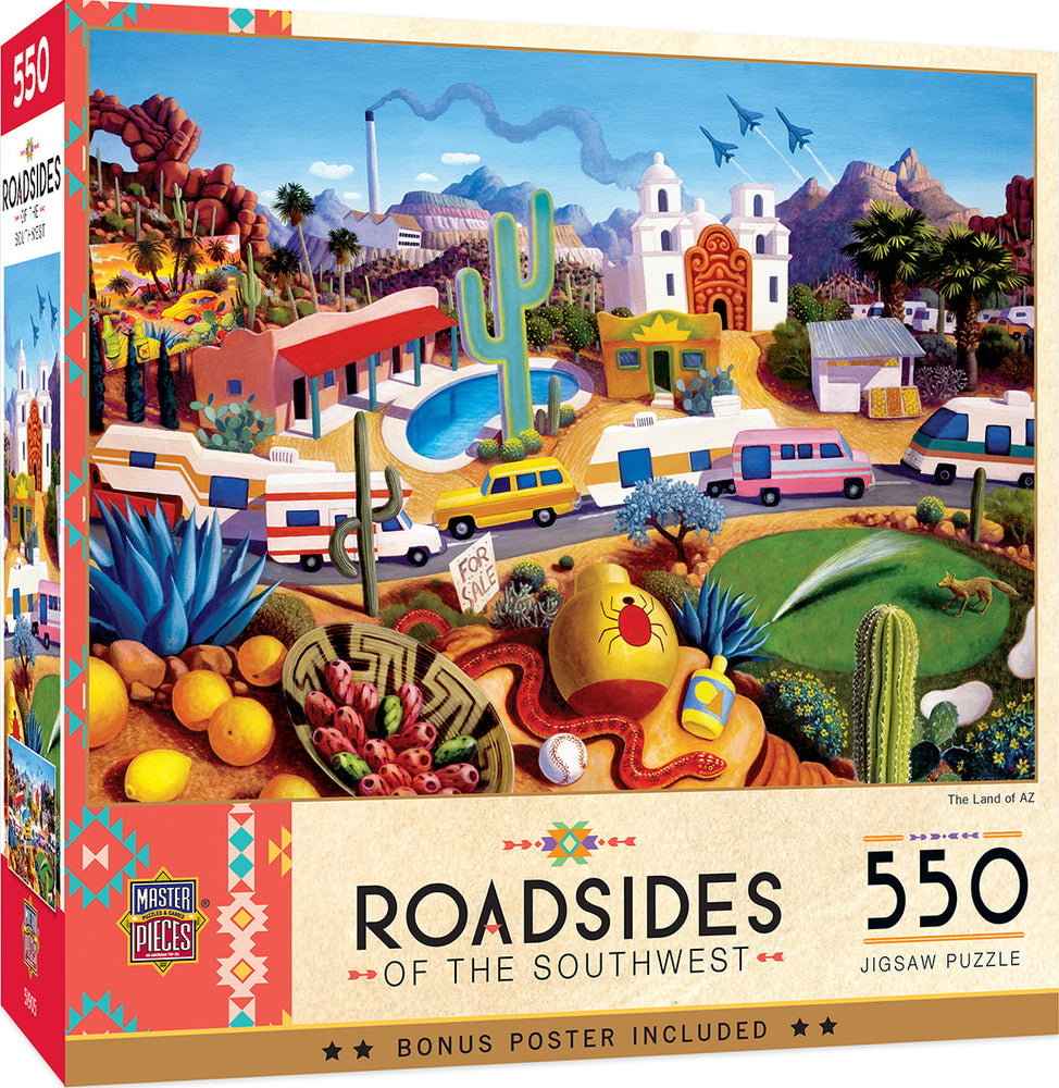 Masterpieces Puzzle Roadsides of the Southwest The Land of AZ Puzzle 550 pieces