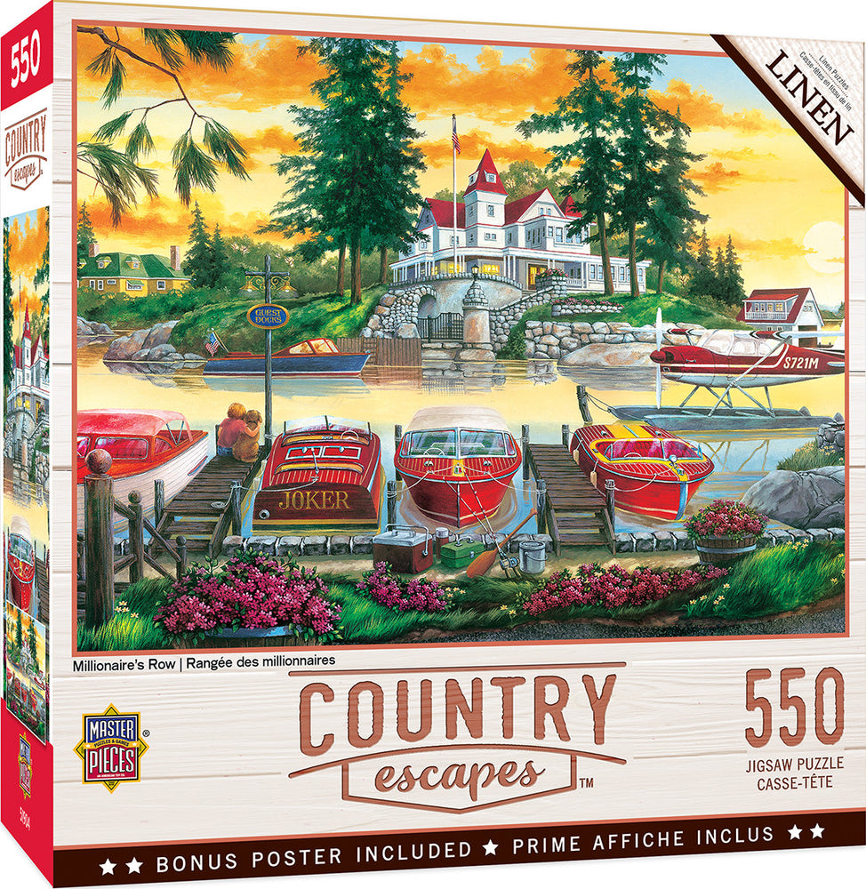 Masterpieces Puzzle Country Escapes Millionaires Row Puzzle 550 pieces