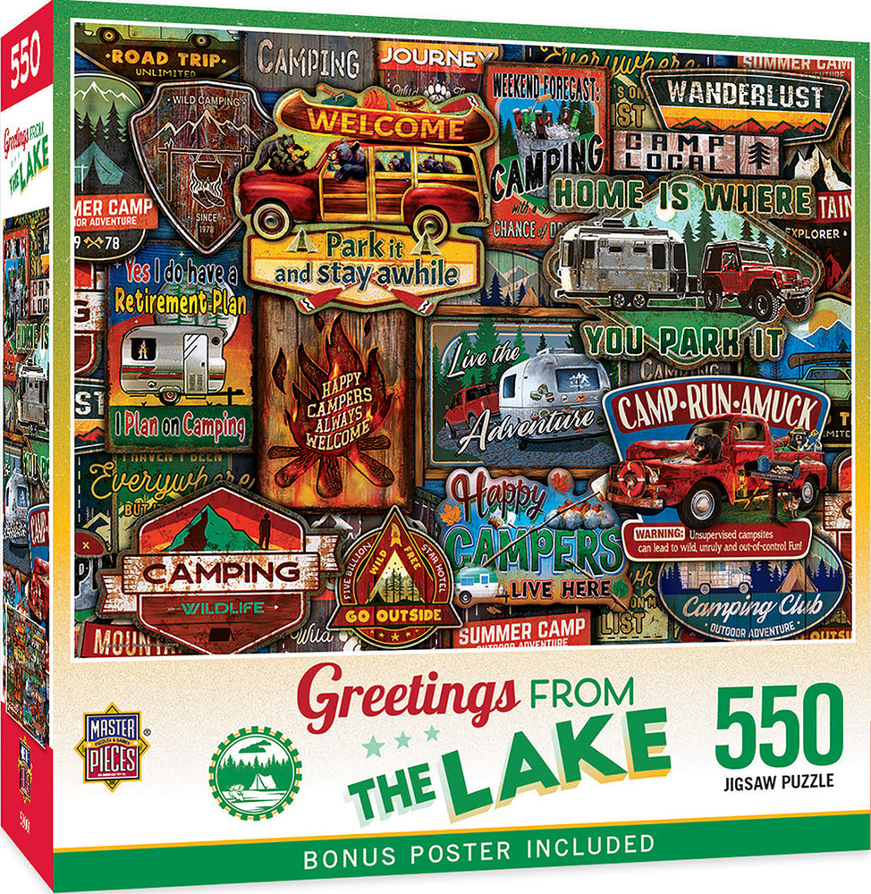 Masterpieces Puzzle Greetings From The Lake Puzzle 550 pieces
