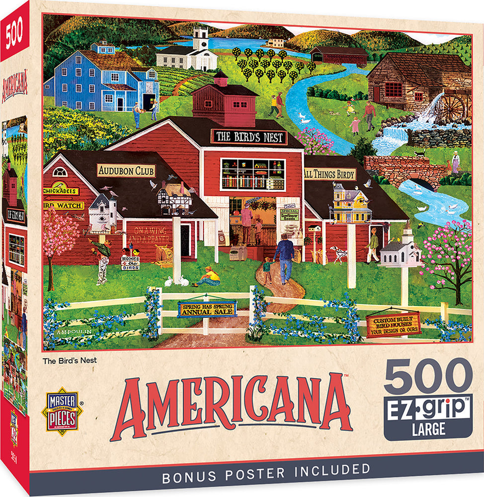 Masterpieces Puzzle EZ Grip Americana The Birds Nest Puzzle 500 pieces