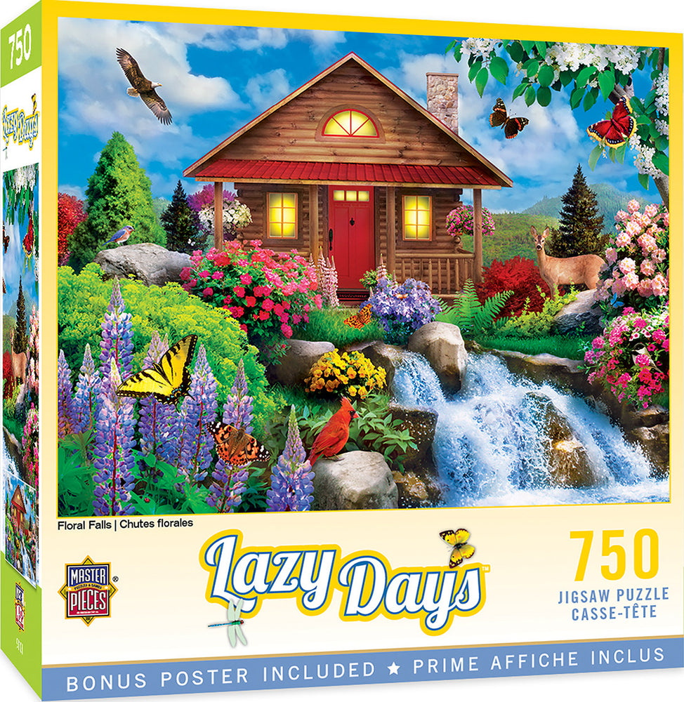 Masterpieces Puzzle Lazy Days Floral Falls Puzzle 750 pieces