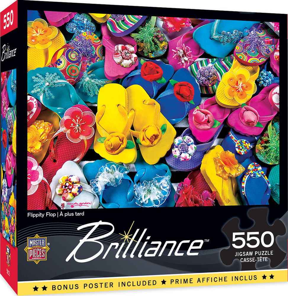Masterpieces Puzzle Brilliance Flippity Flop Puzzle 550 pieces