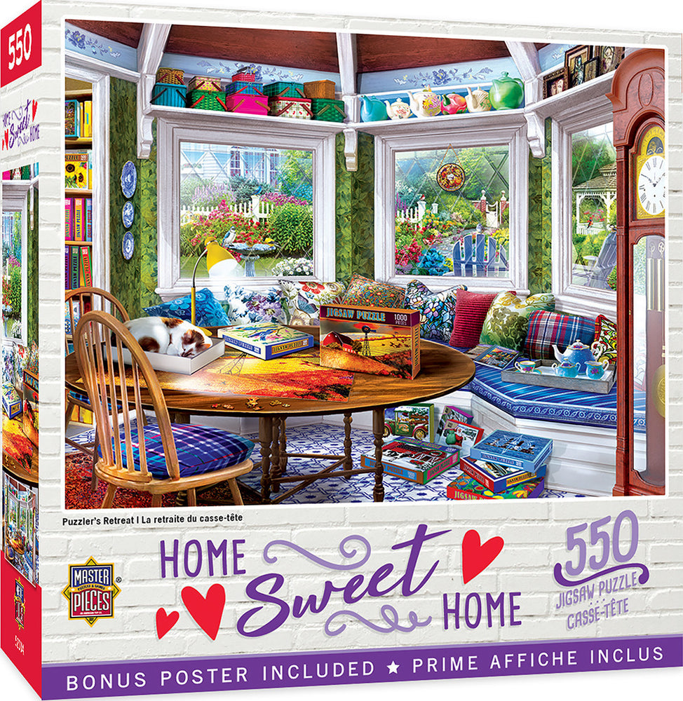 Masterpieces Puzzle Home Sweet Home Puzzlers Retreat Puzzle 550 pieces