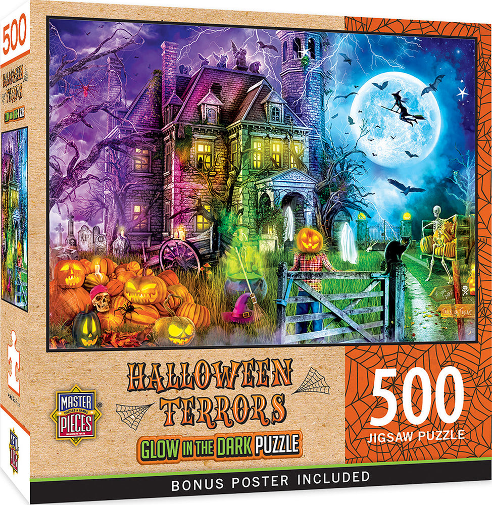 Masterpieces Puzzle Halloween Glow Halloween Terrors Puzzle 500 pieces