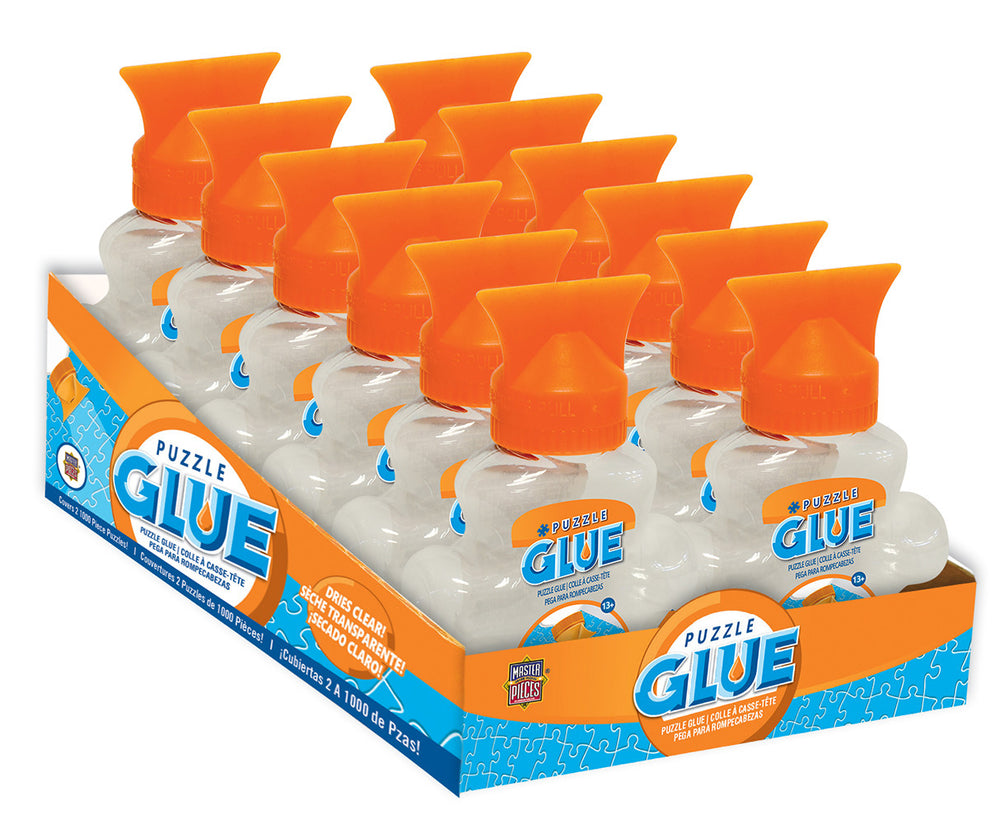 Masterpieces Puzzle Accessories Puzzle Glue Shaped Bottle 10oz (PDQ of 12)