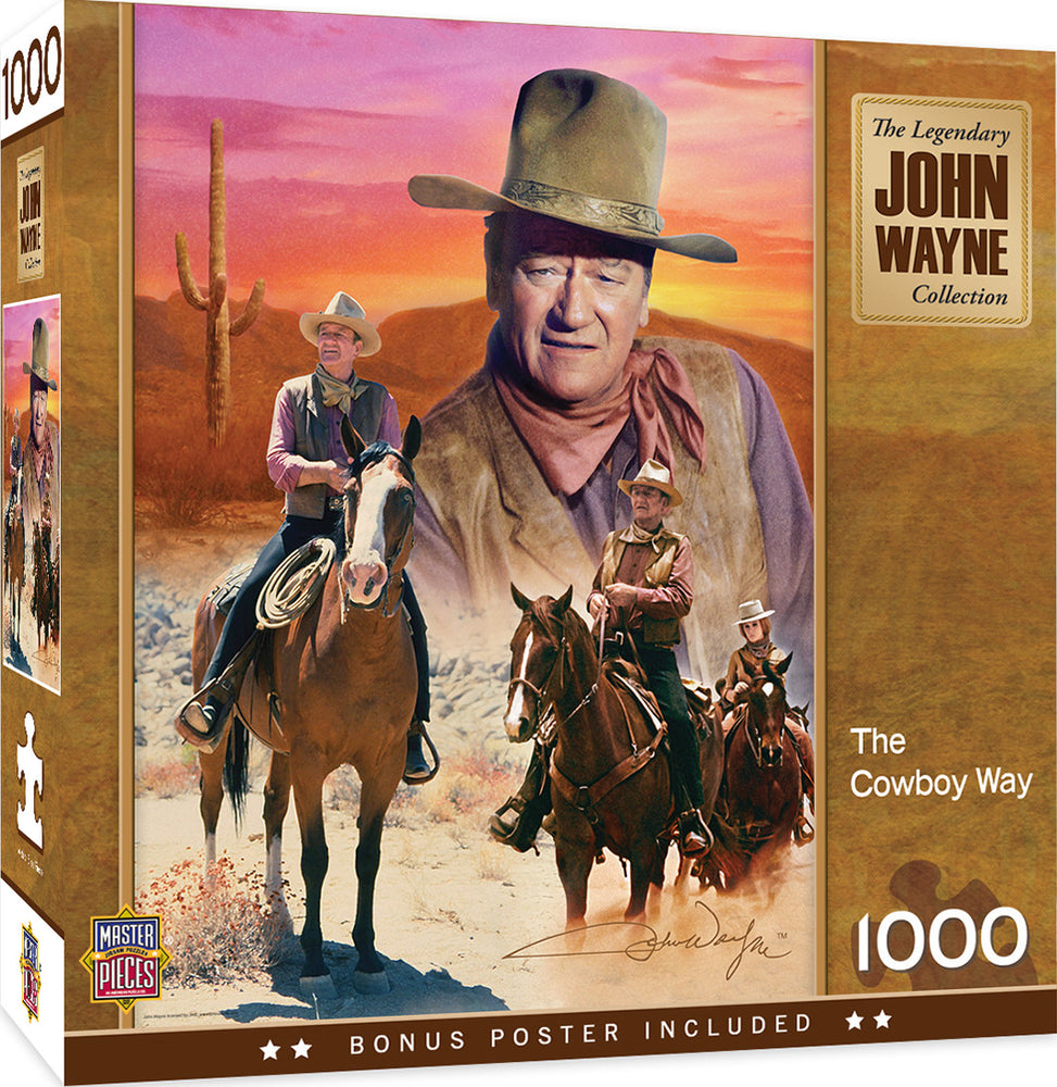 Masterpieces Puzzle John Wayne The Cowboy Way Puzzle 1000 pieces
