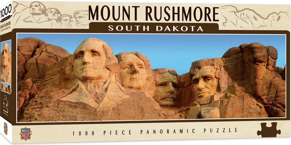 Masterpieces Puzzle City Panoramic Mount Rushmore Puzzle 1000 pieces