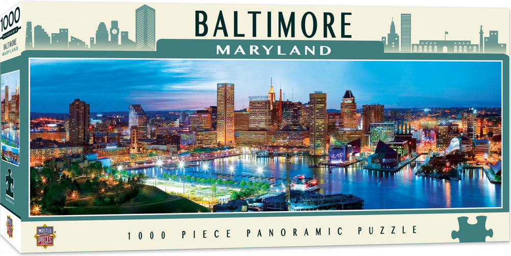 Masterpieces Puzzle City Panoramic Baltimore Puzzle 1000 pieces