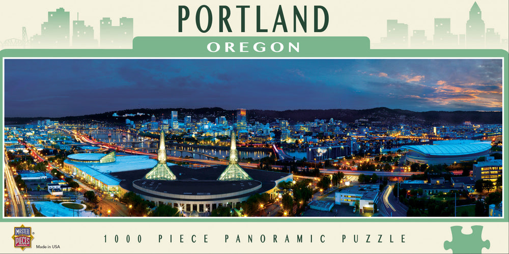 Masterpieces Puzzle City Panoramic Portland Puzzle 1000 pieces