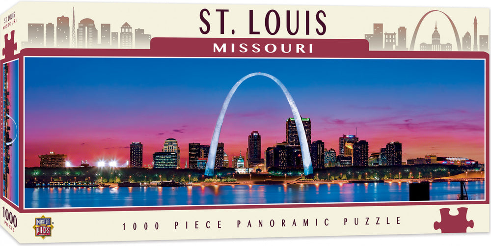 Masterpieces Puzzle City Panoramic St. Louis Puzzle 1000 pieces