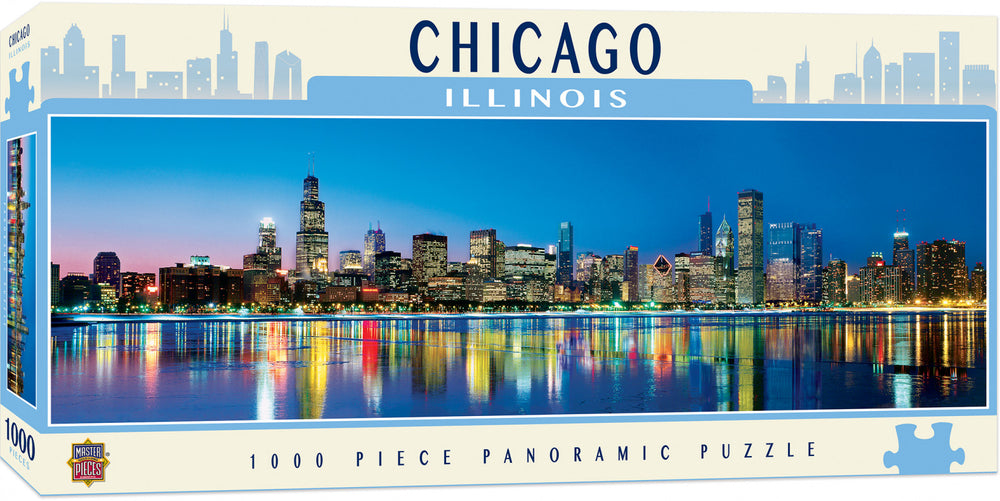 Masterpieces Puzzle City Panoramic Chicago Puzzle 1000 pieces