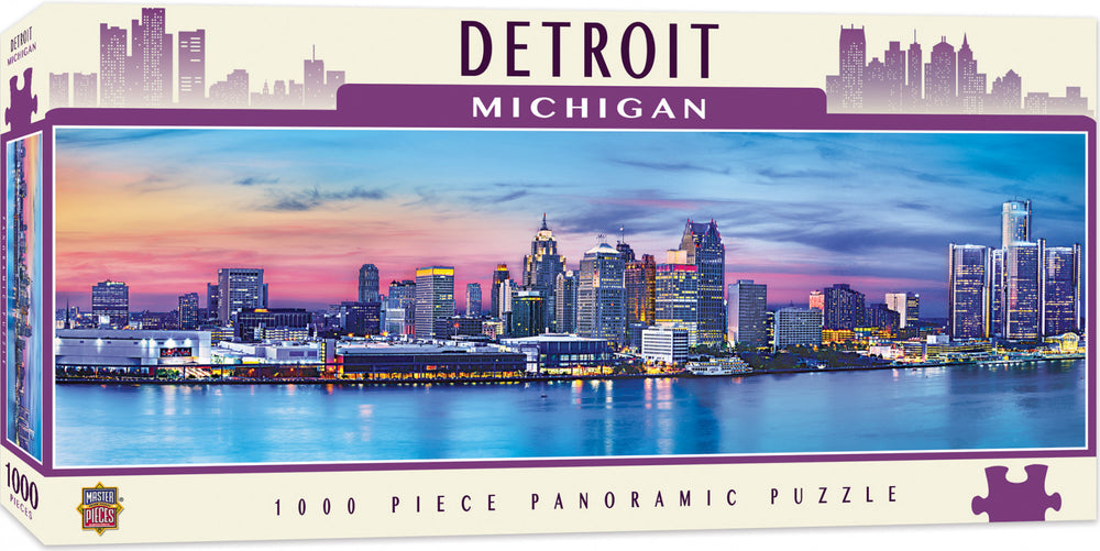Masterpieces Puzzle City Panoramic Detroit Puzzle 1000 pieces