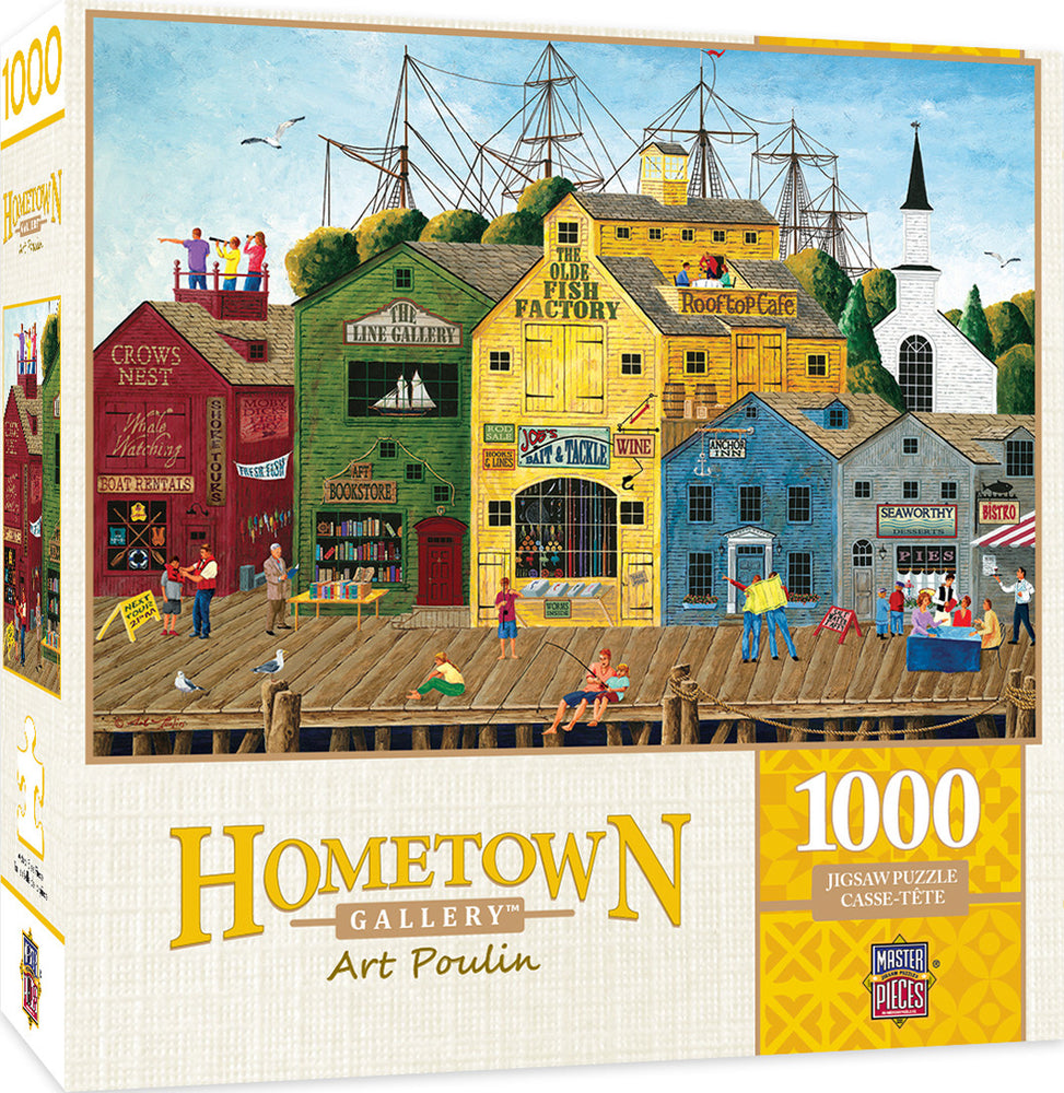 Masterpieces Puzzle Hometown Gallery Crows Nest Harbor Puzzle 1000 pieces