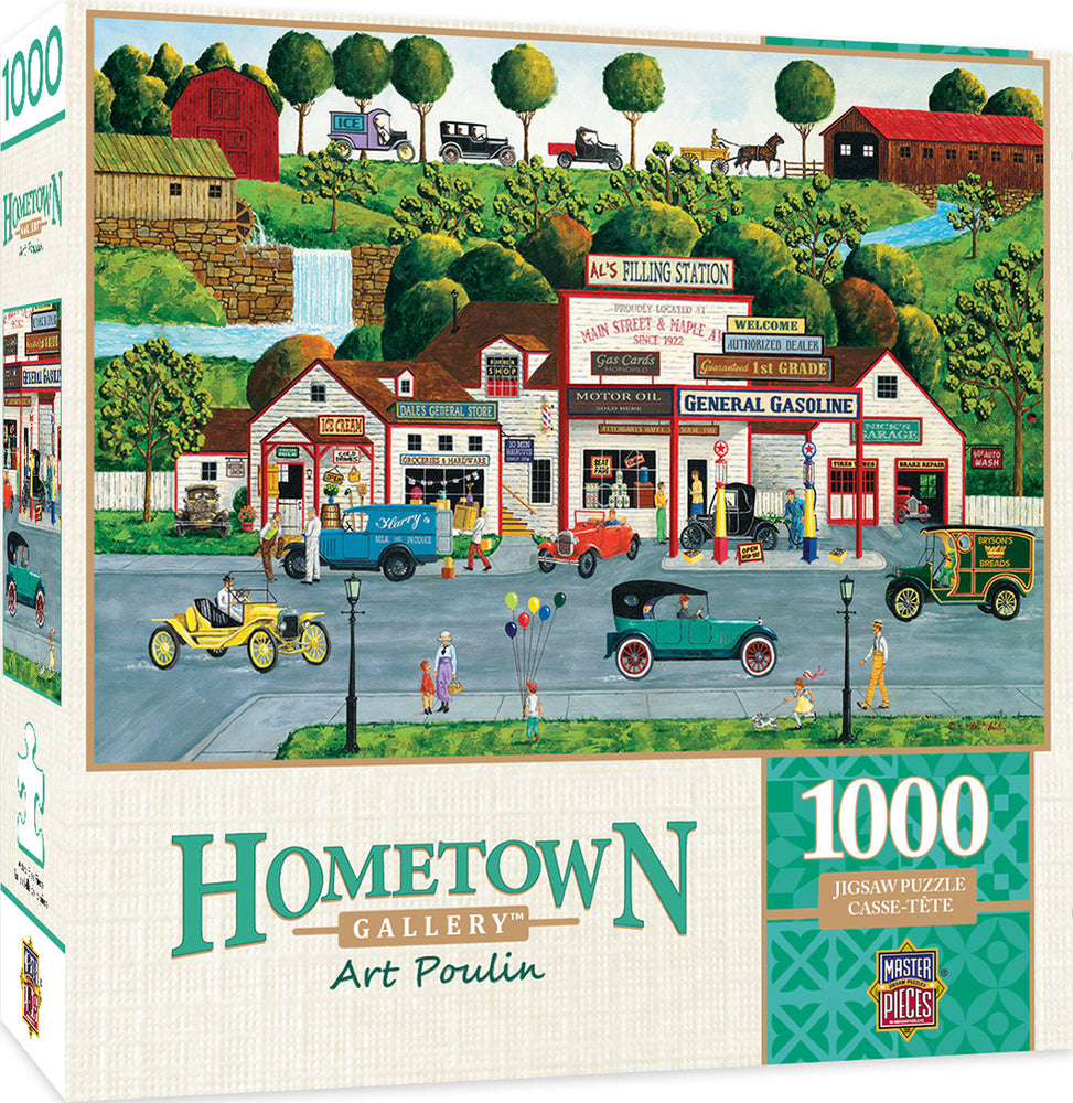 Masterpieces Puzzle Hometown Gallery The Old Filling Station Puzzle 1000 pieces