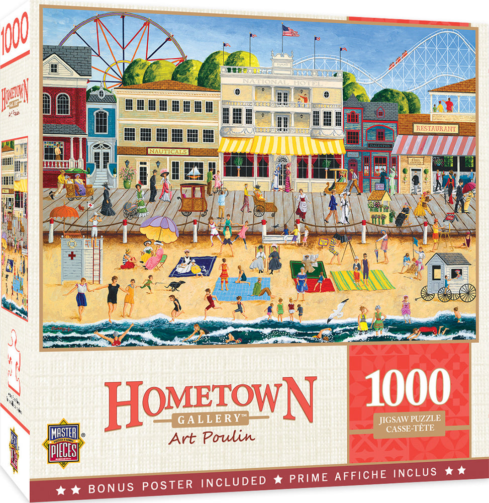 Masterpieces Puzzle Hometown Gallery On the Boardwalk Puzzle 1000 pieces