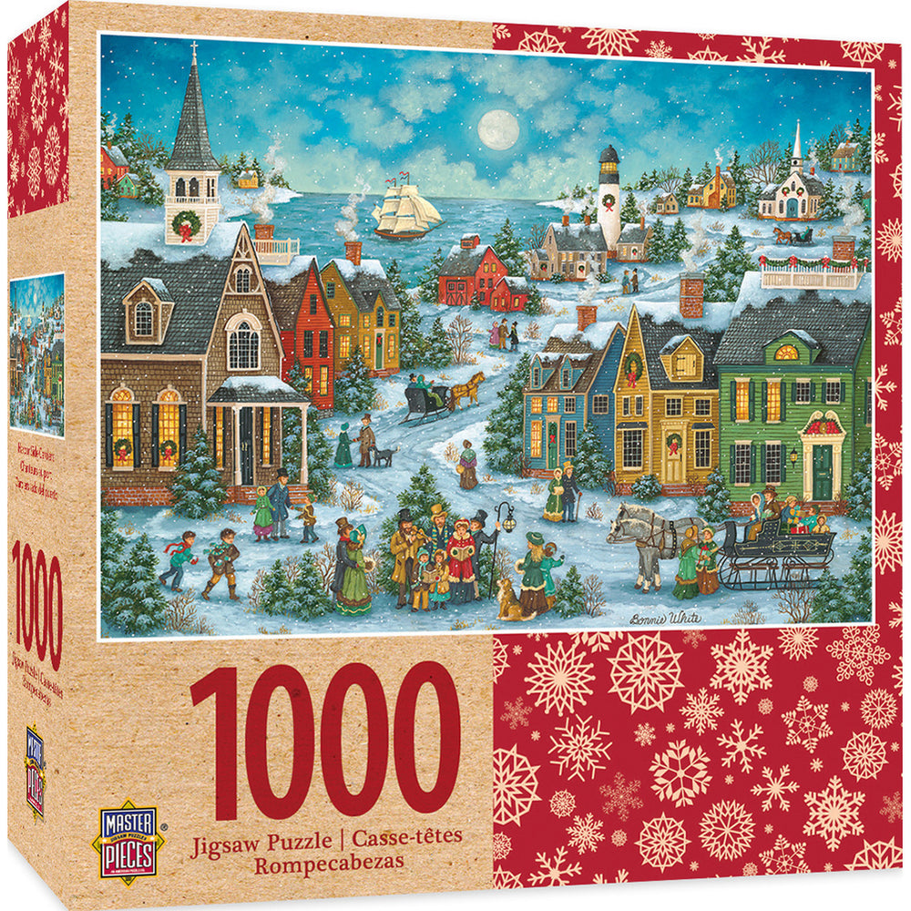 Masterpieces Puzzle Holiday Harbor Side Carolers Puzzle 1000 pieces