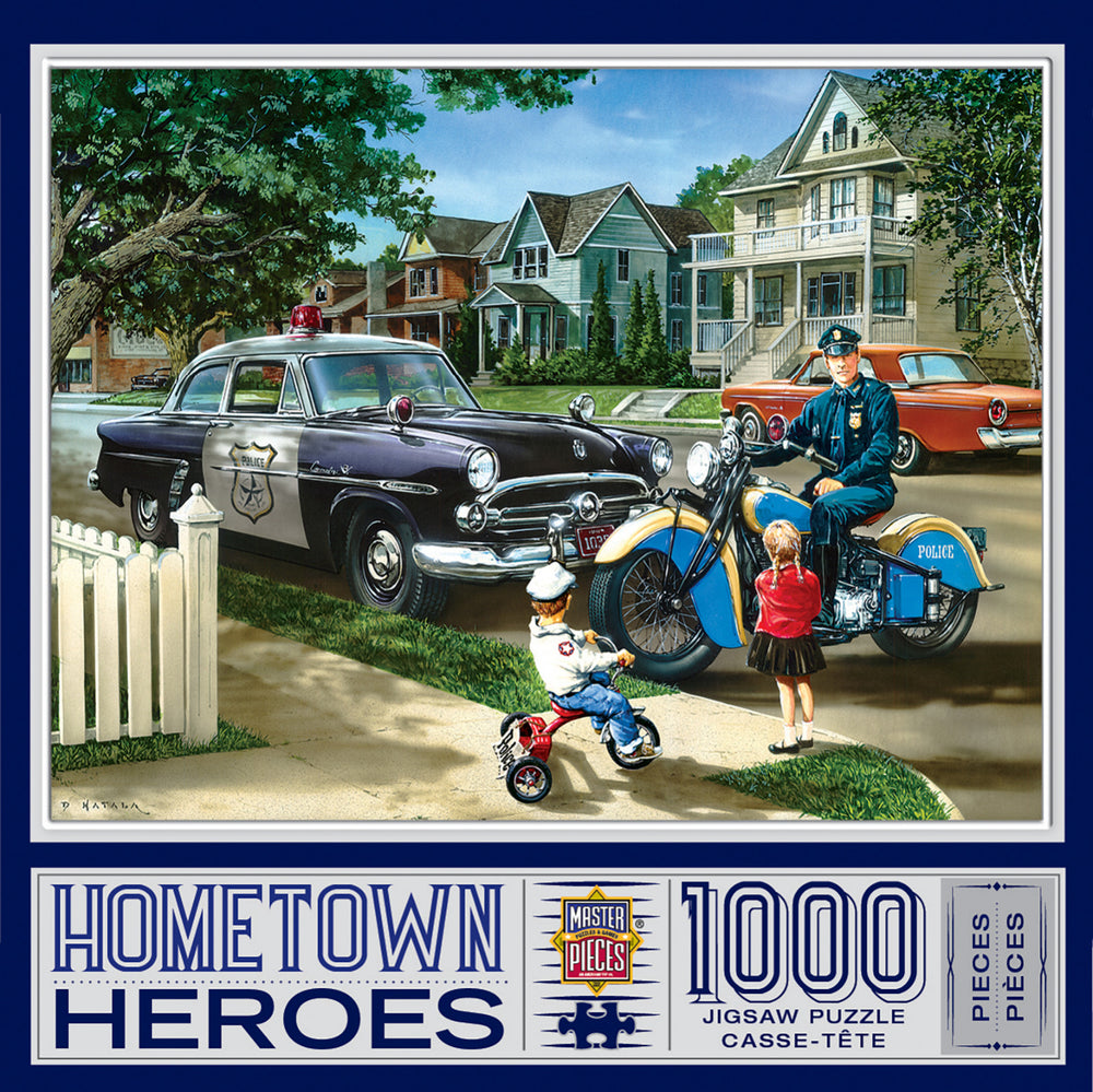 Masterpieces Puzzle Hometown Heroes Neighborhood Patrol Puzzle 1000 pieces
