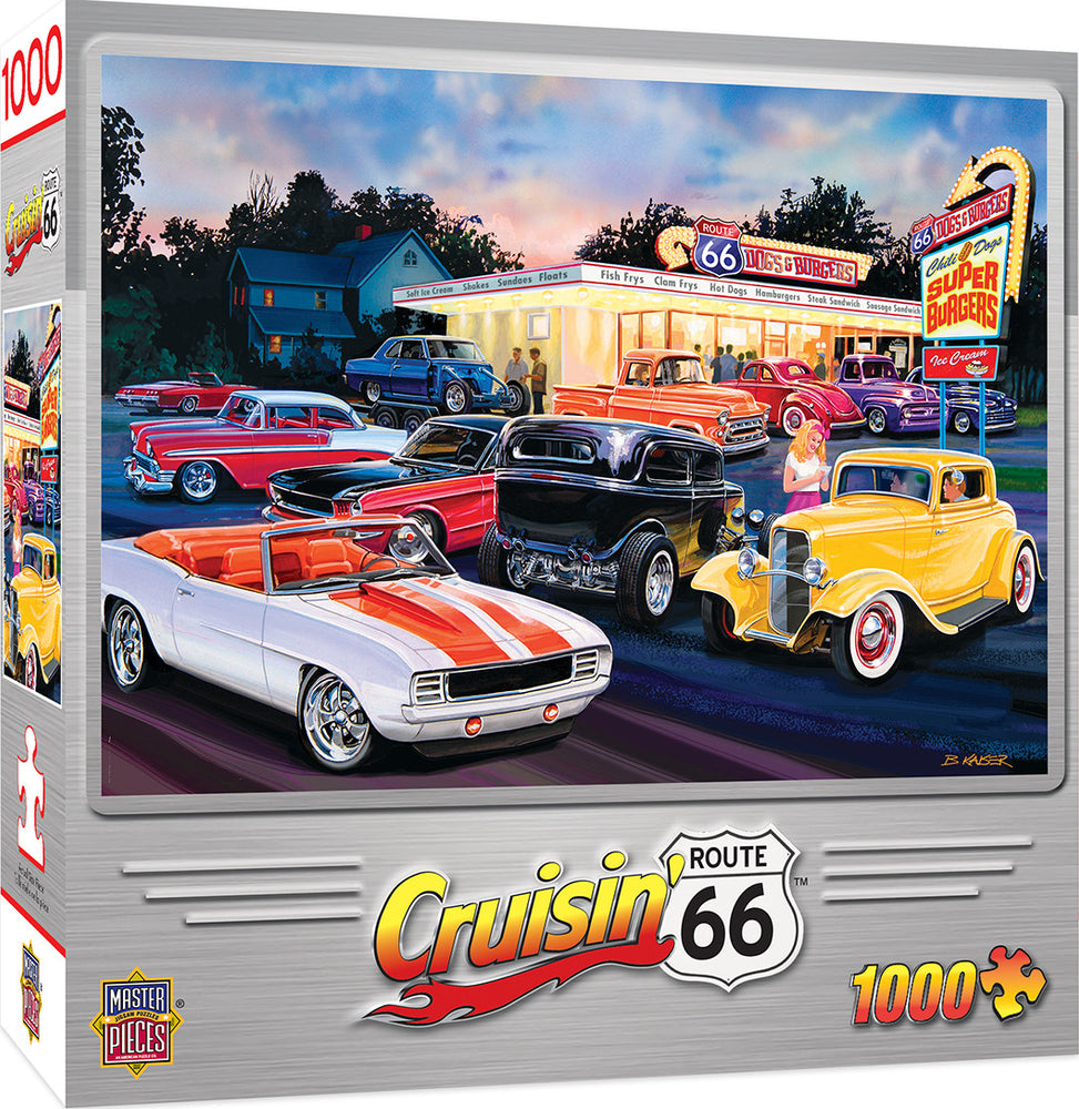 Masterpieces Puzzle Cruisin Dogs and Burgers Puzzle 1000 pieces