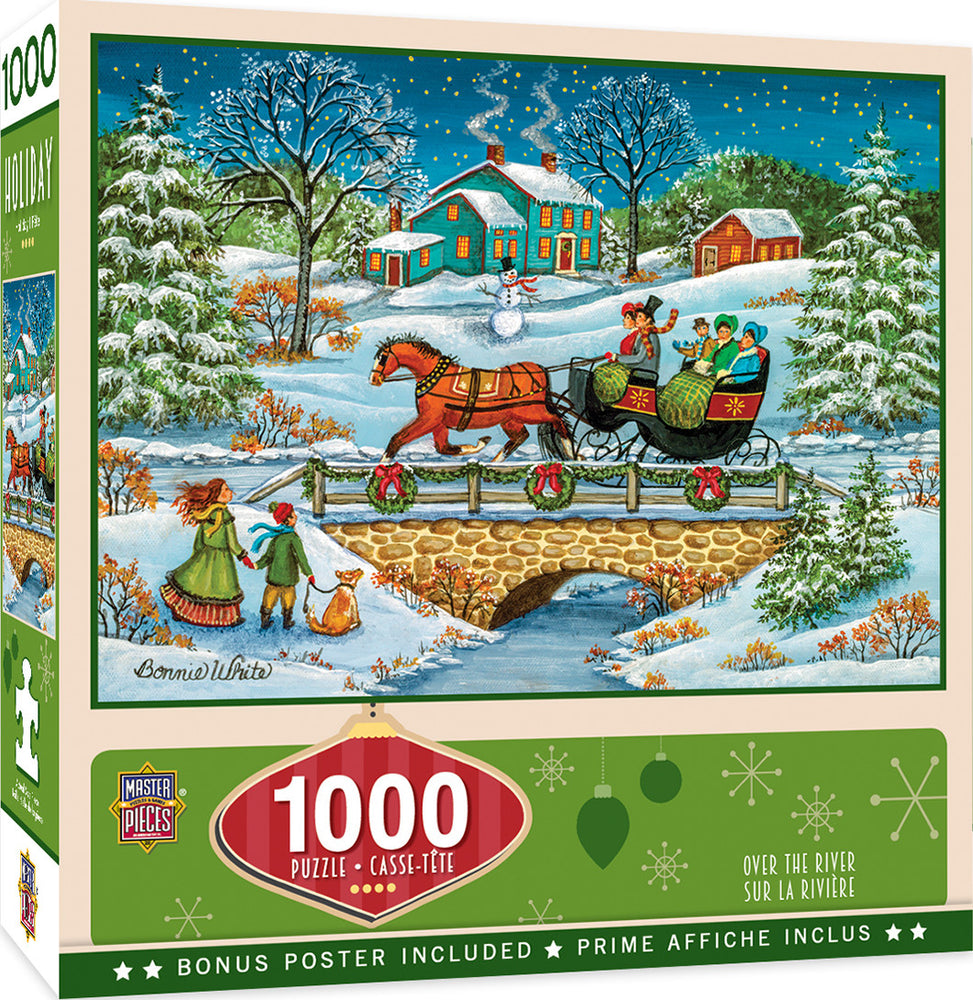 Masterpieces Puzzle Holiday Over the River Puzzle 1000 pieces
