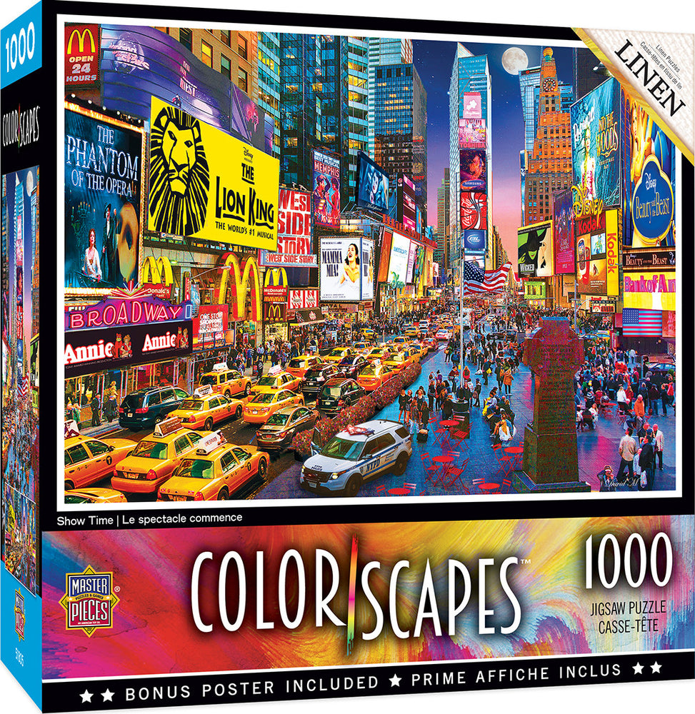 Masterpieces Puzzle Colorscapes New York Times Square Show Time Puzzle 1000 pieces