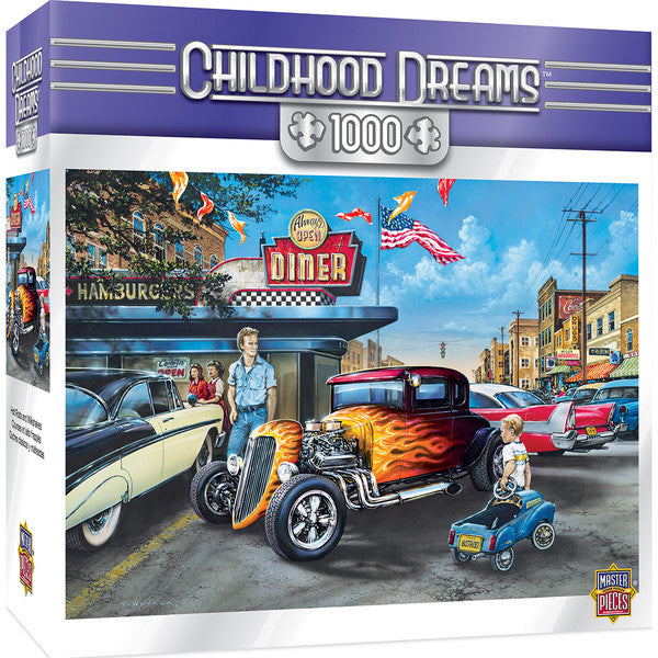 Masterpieces Puzzle Childhood Dreams Hot Rods and Milkshakes Puzzle 1000 pieces