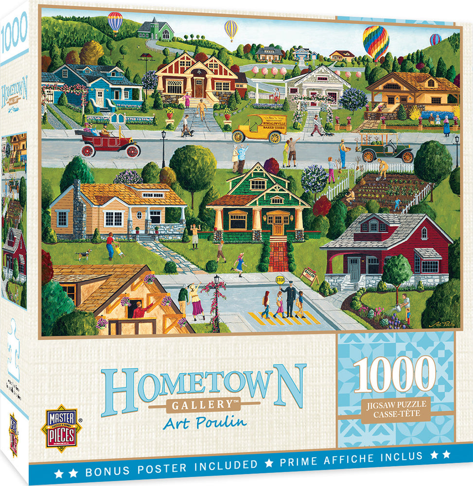 Masterpieces Puzzle Hometown Gallery Bungalowville Puzzle 1000 pieces