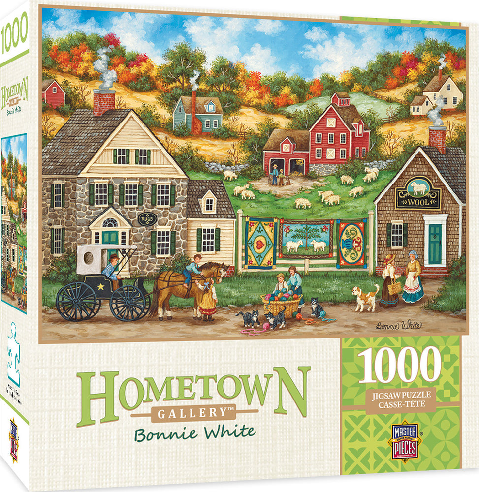 Masterpieces Puzzle Hometown Gallery Great Balls of Yarn Puzzle 1000 pieces