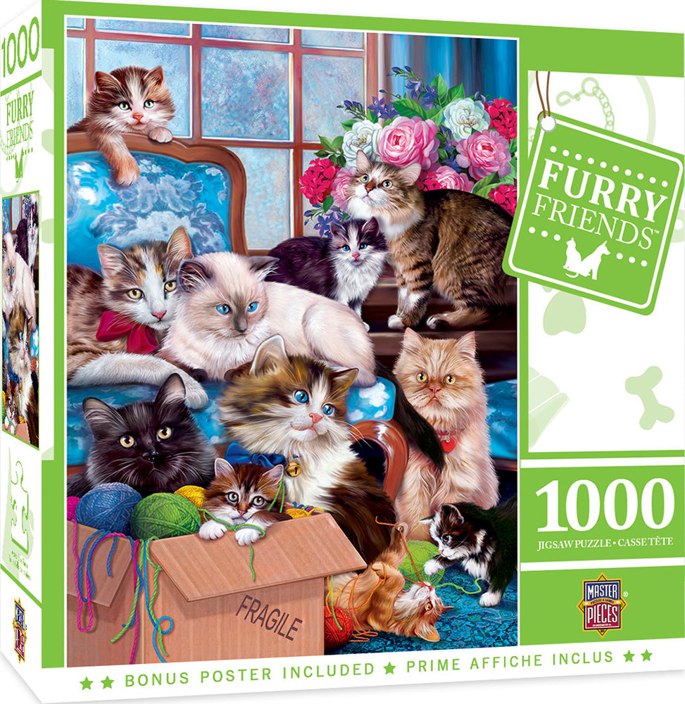 Masterpieces Puzzle Furry Friends Trouble Makers Puzzle 1000 pieces