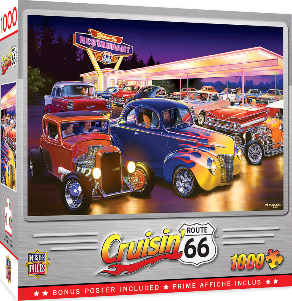 Masterpieces Puzzle Cruisin Friday Night Hot Rods Puzzle 1000 pieces