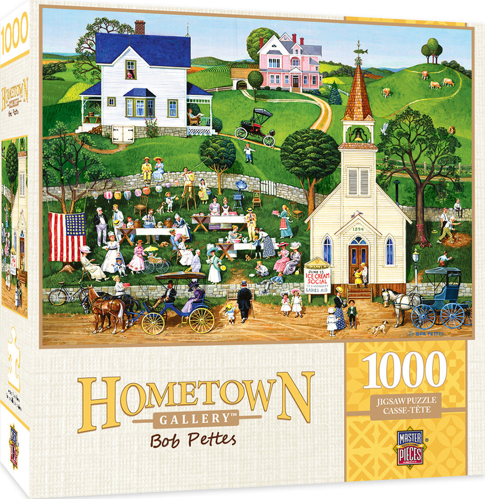 Masterpieces Puzzle Hometown Gallery Strawberry Sunday Puzzle 1000 pieces